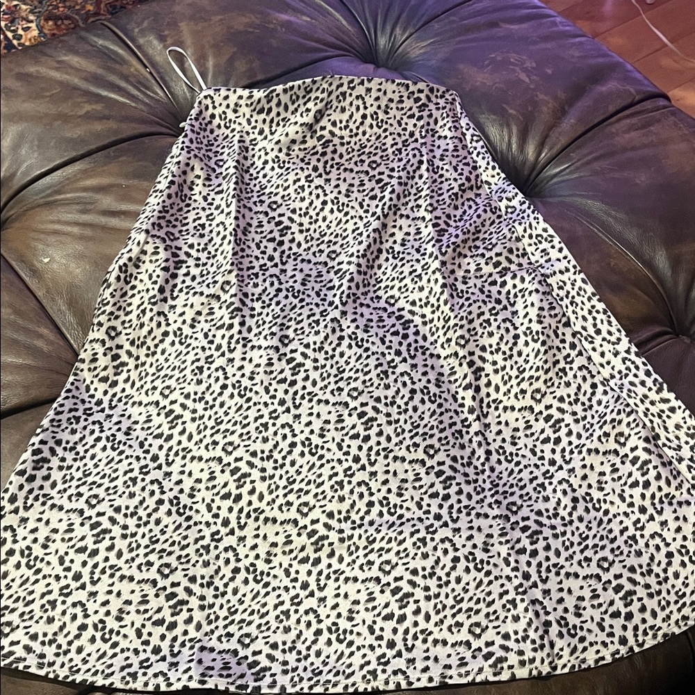 Leopard Print Women's Skirt